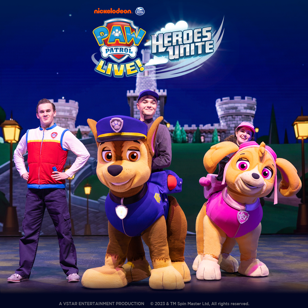 🐾 Ryder, Chase, and Skye are ready for action in @PAWPatrolLive “Heroes Unite”coming to the Brandt Centre on May 4 - 5! ⭐️ We hope to see you and your kids at the show, get your tickets now! 🎟️ ticketmaster.ca/artist/2734991 #PAWPatrolLive #REALDistrict #SeeYQR