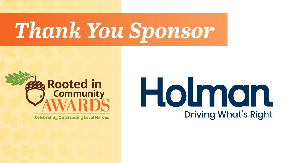 #SponsorSpotlight 📣 Special thank you to our #RootedInCommunity Diamond Sponsor, @Holman_HQ! We appreciate your generous support of our mission. RSVP by June 1st - There's still time to sponsor and purchase tickets! buff.ly/49L1Iwq #OaksAwards2024