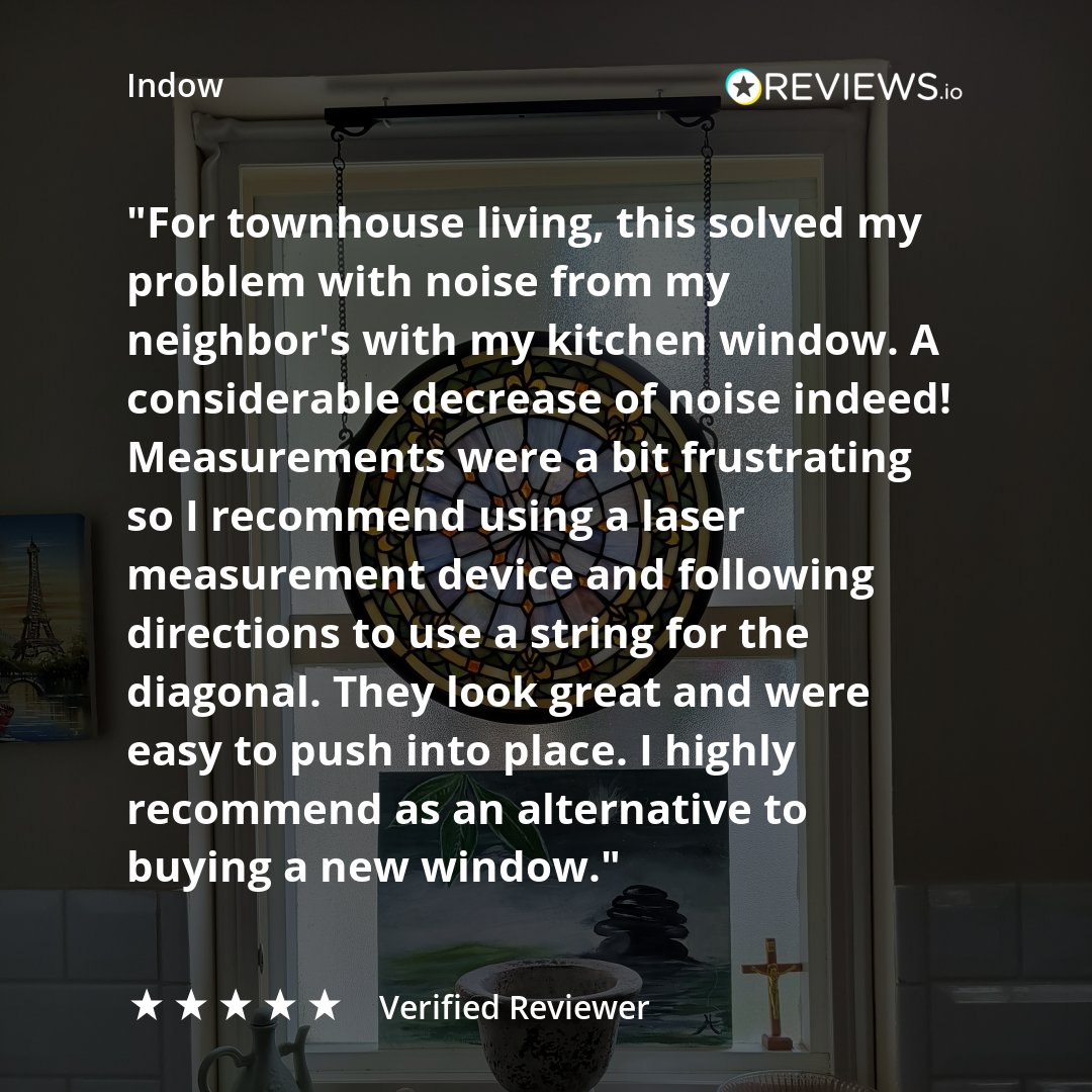We love hearing about how Indow Acoustic Inserts bring peace &amp; quiet to people's homes. Share your Indow story in the comments! #Indow #NoisePollutionSolution