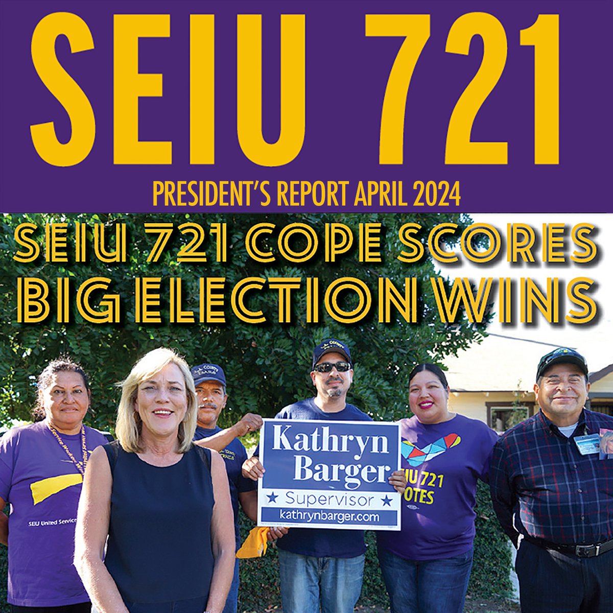 In this month's President's Report, we celebrate Women's History Month, uplift monumental representational victories, and Occidental Student workers continue fighting to join SEIU 721. Read more: seiu721.org/presidents-rep…