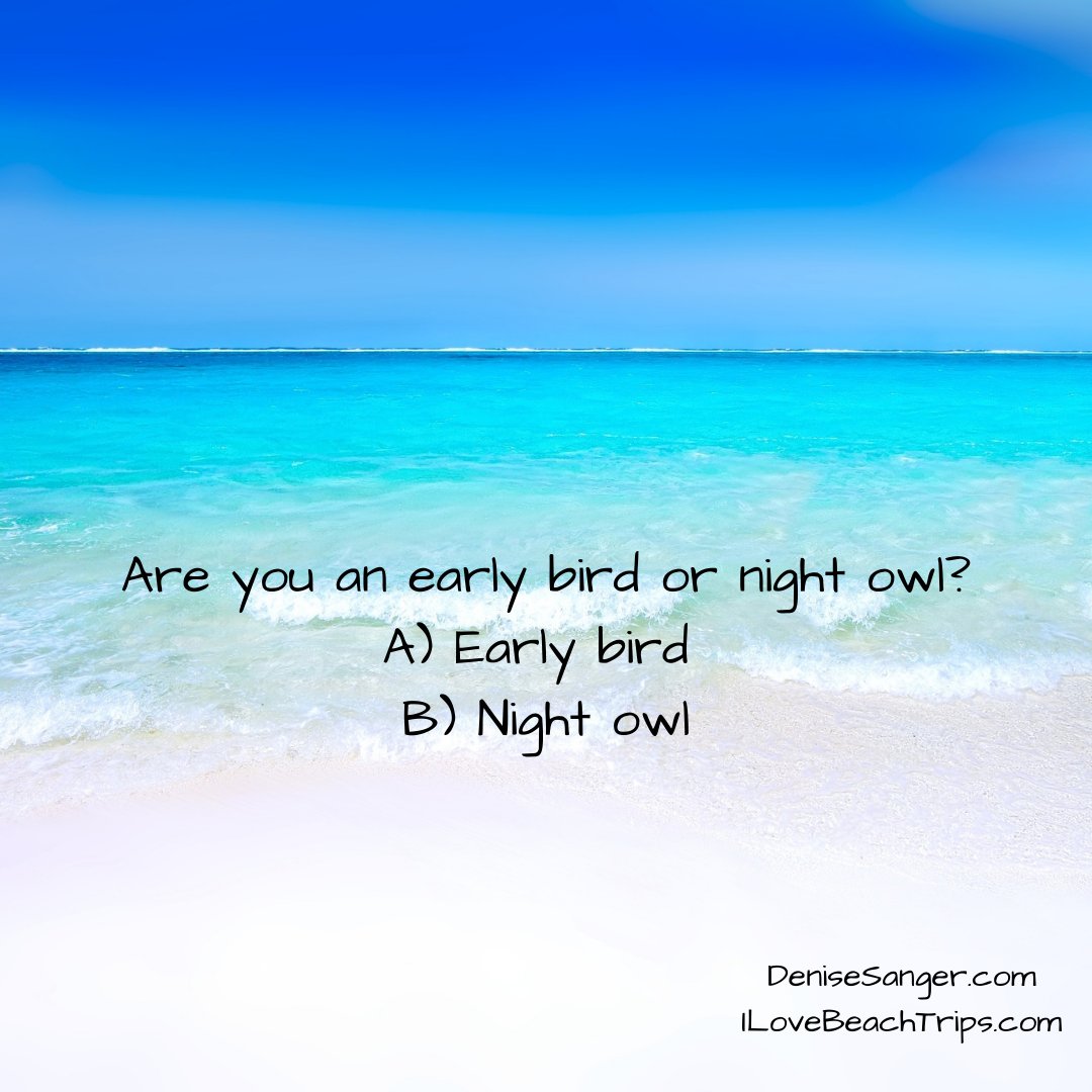 I am an early bird struggling with how dark it is at 7 a.m. as I'm up and moving usually by 5:30. You?
#travelbloggers #travelbloggerlife #travelbloggers #travelblogging #travelingram #travelinspiration #traveller #travellife #traveltheworld #worldtravel #travelover50 #beach