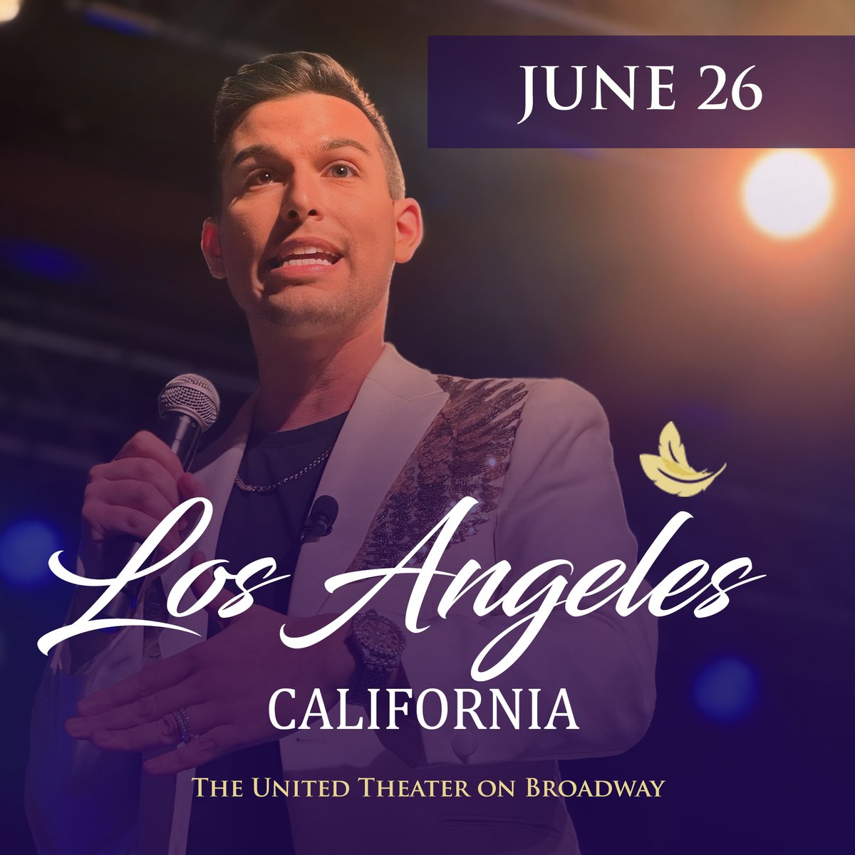 📢 Join me, Los Angeles, for an incredible night at The United Theater on Broadway on June 26th! I'm excited to deliver messages from spirit. Make sure to grab your seat by visiting MeetMattFraser.com