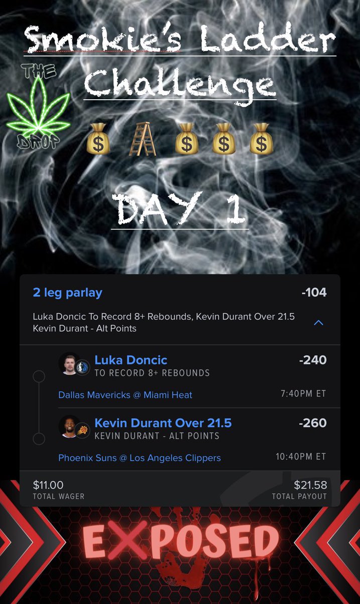 Let’s Try This Again! 
#Smokie_Drops_Picks
#TheDrop
#Exposed_Picks
@EXPOSED_PICKS 
@FreeBetRetweets 
#GamblingsTwitter #GamblingX