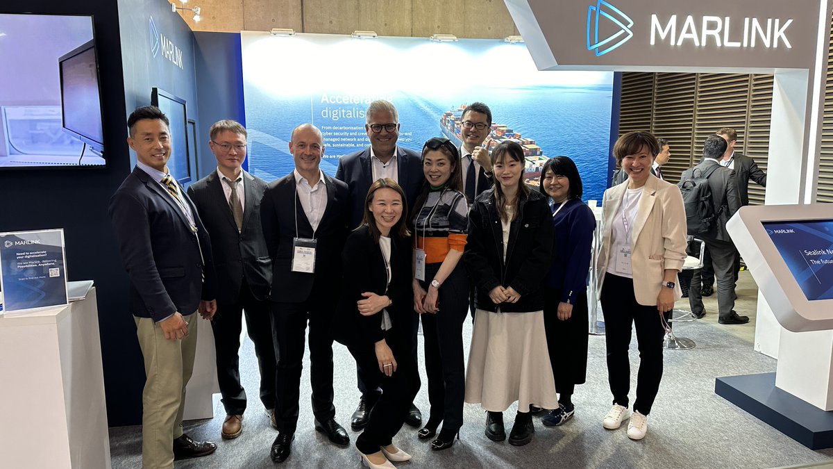 Day 2 at #SeaJapan – here’s our team on Stand 2H-02. Come & meet us to discover how we can build, design & manage your #digital communications & seamlessly connect you. Our presentation about securing next gen LEO connectivity is also today from 11.20 -11.50 in room B-10.