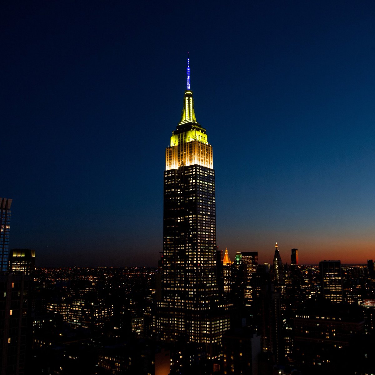 Shining in celebration of the New Season of “Better Human, Better Dog” @cesarmillan Text CONNECT to 274-16 to get alerts on our Lights! Watch tonight's lighting here: esbo.nyc/xm5