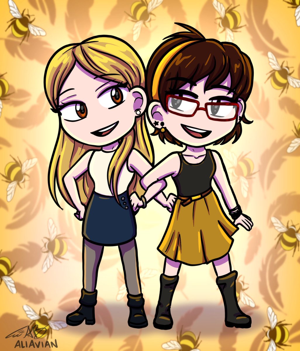 Drew this little Chibi drawing for my sister today for #NationalSiblingDay Having such an amazing role model to grow up with and be my best friend, I really am the luckiest girl in the world to have her in my life. ❤️🥰