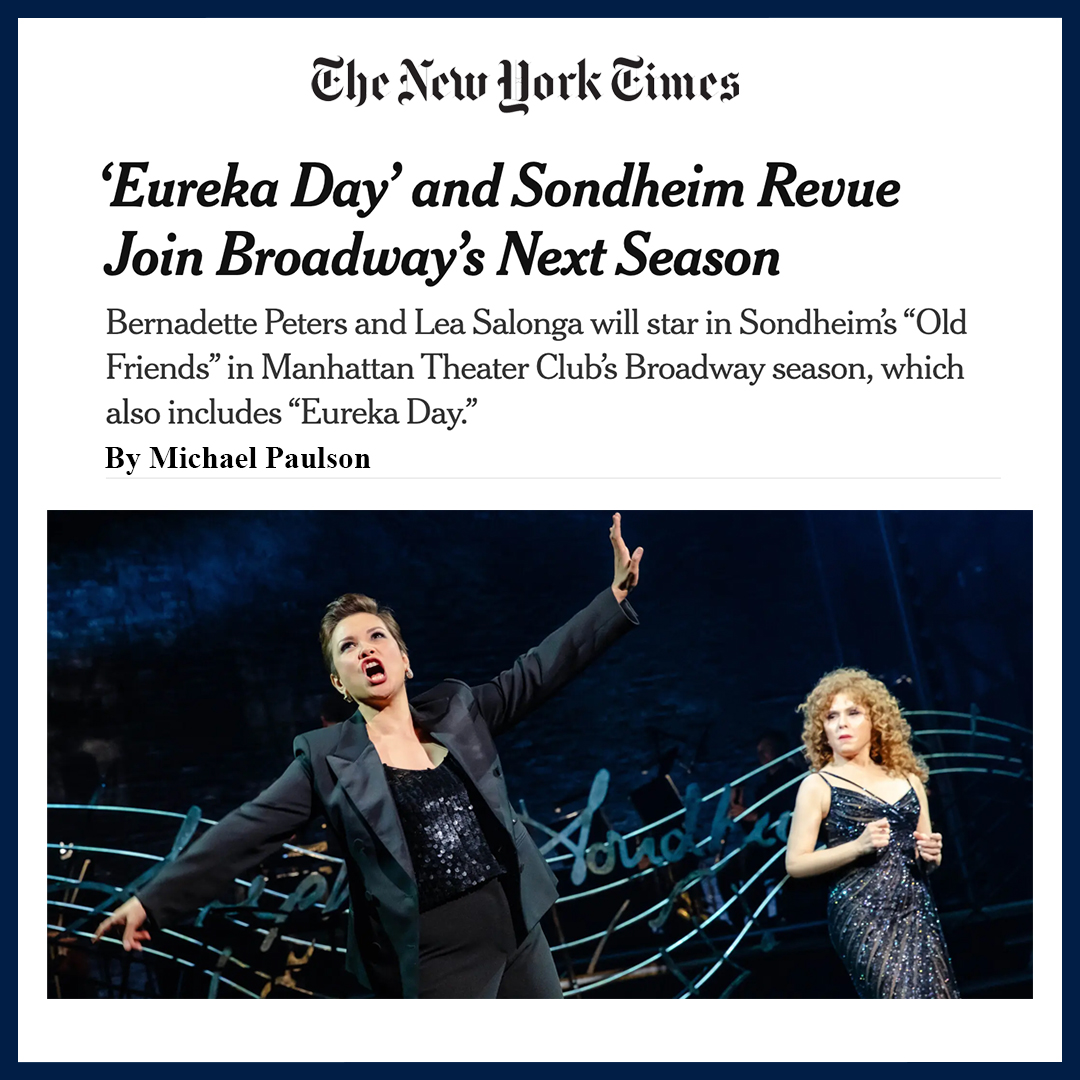 The first shows of our 2024-2025 season have ARRIVED! Head over to The New York Times for the full report. 🤩 Want to secure your tickets early? Become a Subscriber today at manhattantheatreclub.com/Subscribe. ✔️