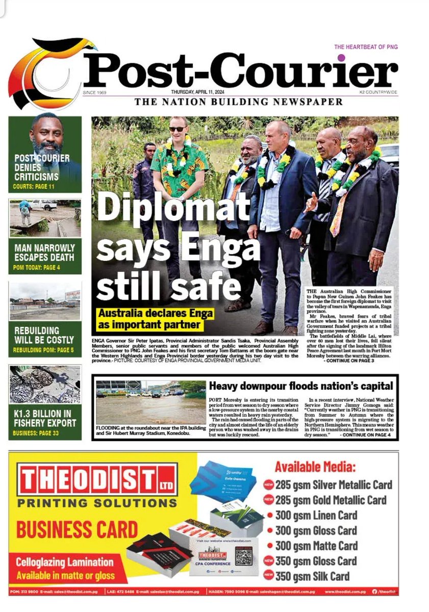 Australian High Commissioner 'Enga is Safe'