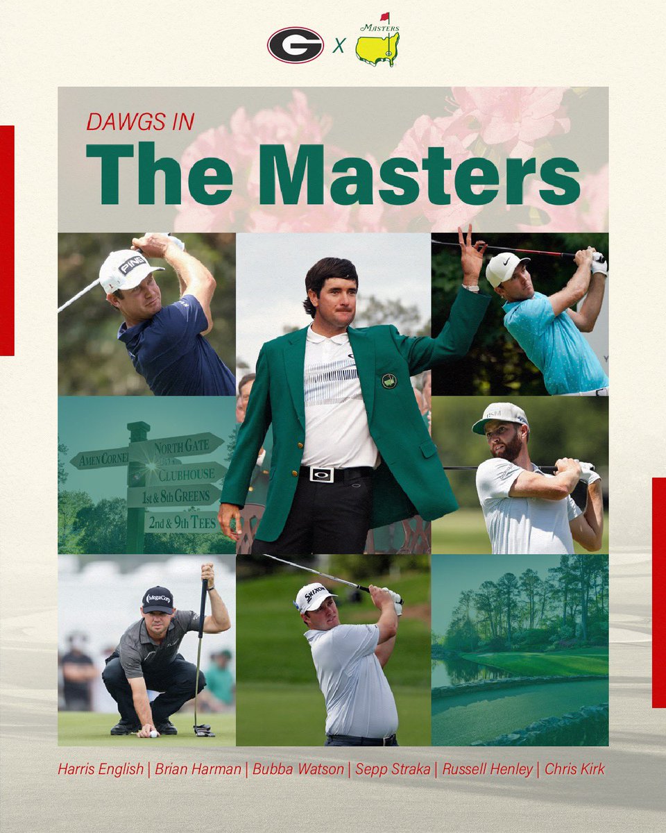 A tradition unlike any other. Good luck to our former Dawgs competing in The Masters‼️ #AGNB ⛳️ #GoDawgs