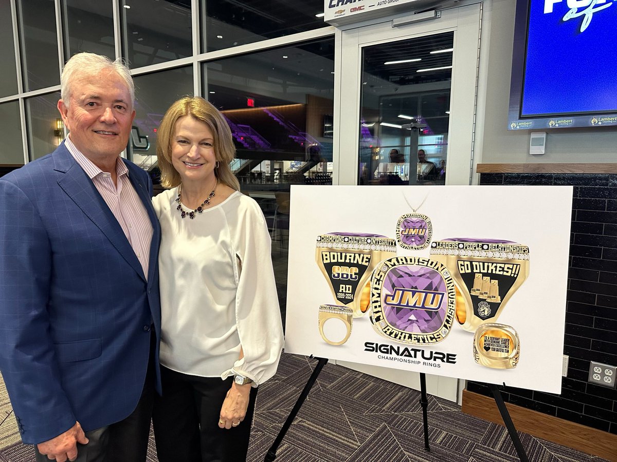 JMU Athletics is such a special place because of our people. Truly indebted to our staff and grateful for their generous gift and farewell gathering this evening. Go Dukes!!!