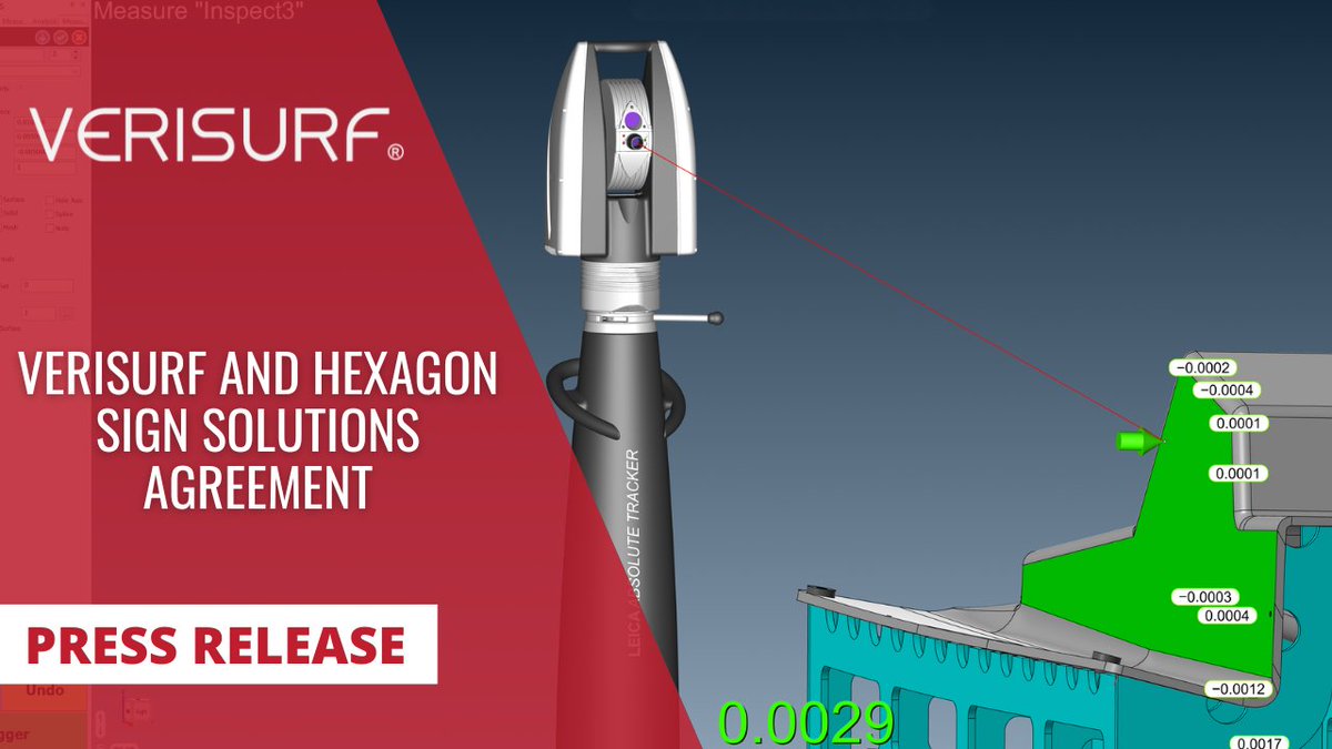 Verisurf Software and @HexagonMI entered into an agreement offering 'Hexagon Portable CMMs Powered by Verisurf' as complete measurement solutions for today's manufacturing challenges. zurl.co/6IFI #verisurf #hexagon #metrology #manufacturing