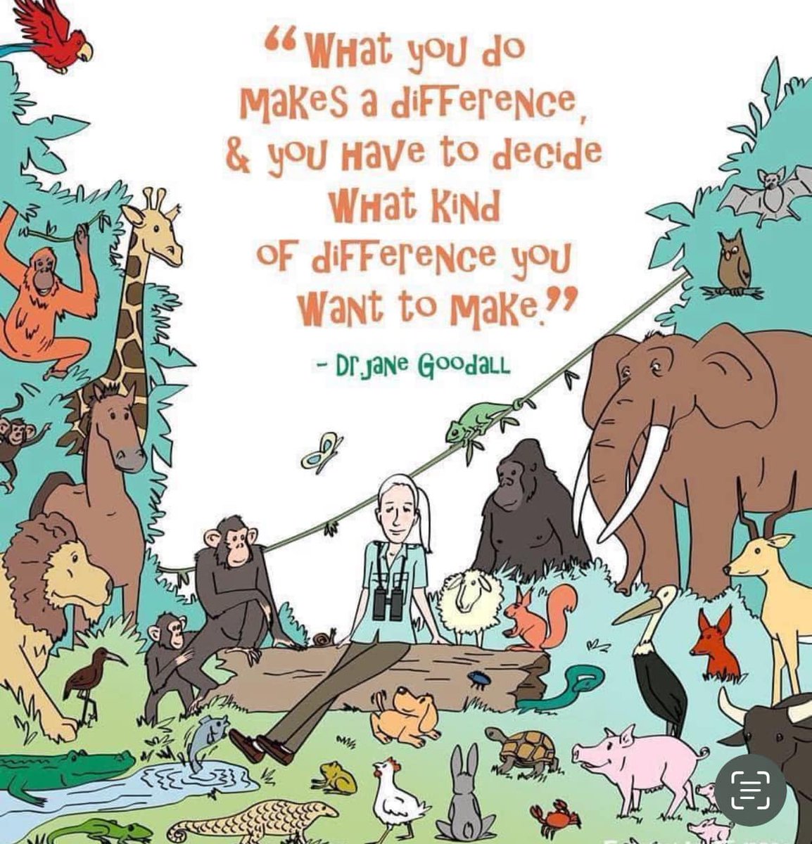 What you do makes a difference & you have to decide what kind of difference you want to make. - Dr. Jane Goodall