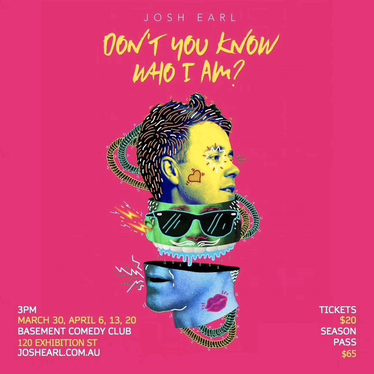 Melbourne, this Saturday at 3pm, a brand new Don't You Know Who I Am? with guests @nonstoptom (Tom Gleeson) @concettacaristo @ChloePetts and Alice Snedden. Tickets are only $20, Basement Comedy Club 120 Exhibition St Joshearl.com.au/gigs