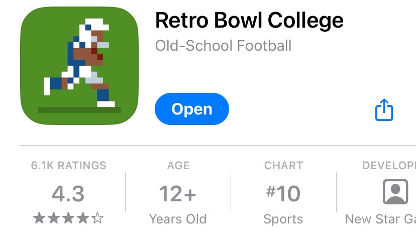 Just a reminder that this is the greatest mobile game of all time Almost feels like playing NCAA 14 🔥
