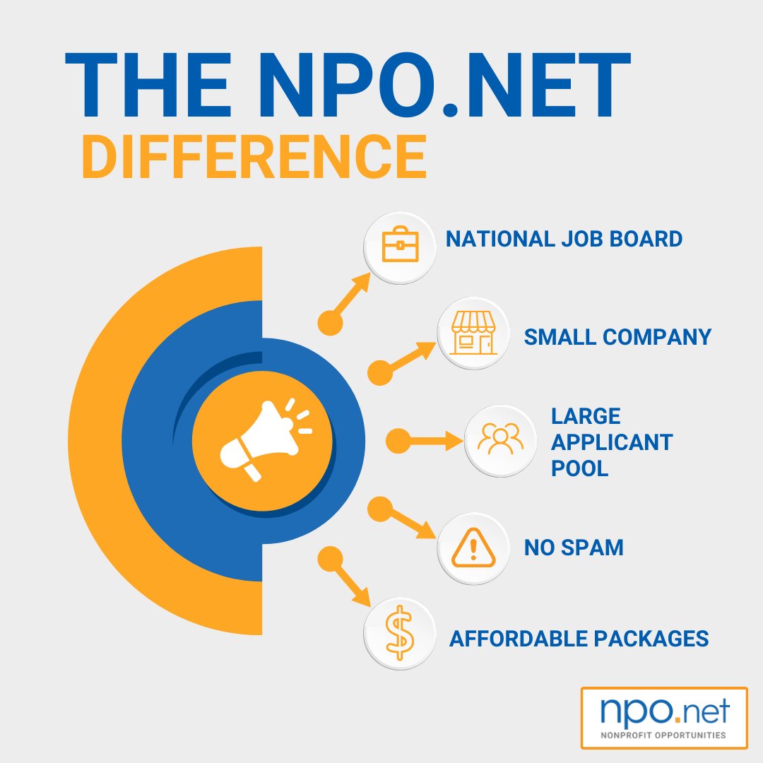 Statistics reveal that nonprofit job postings on NPO.net receive 30% more applications on average than other job boards, demonstrating our effectiveness in reaching dedicated job seekers. Post your job at careers.npo.net/employer/prici….