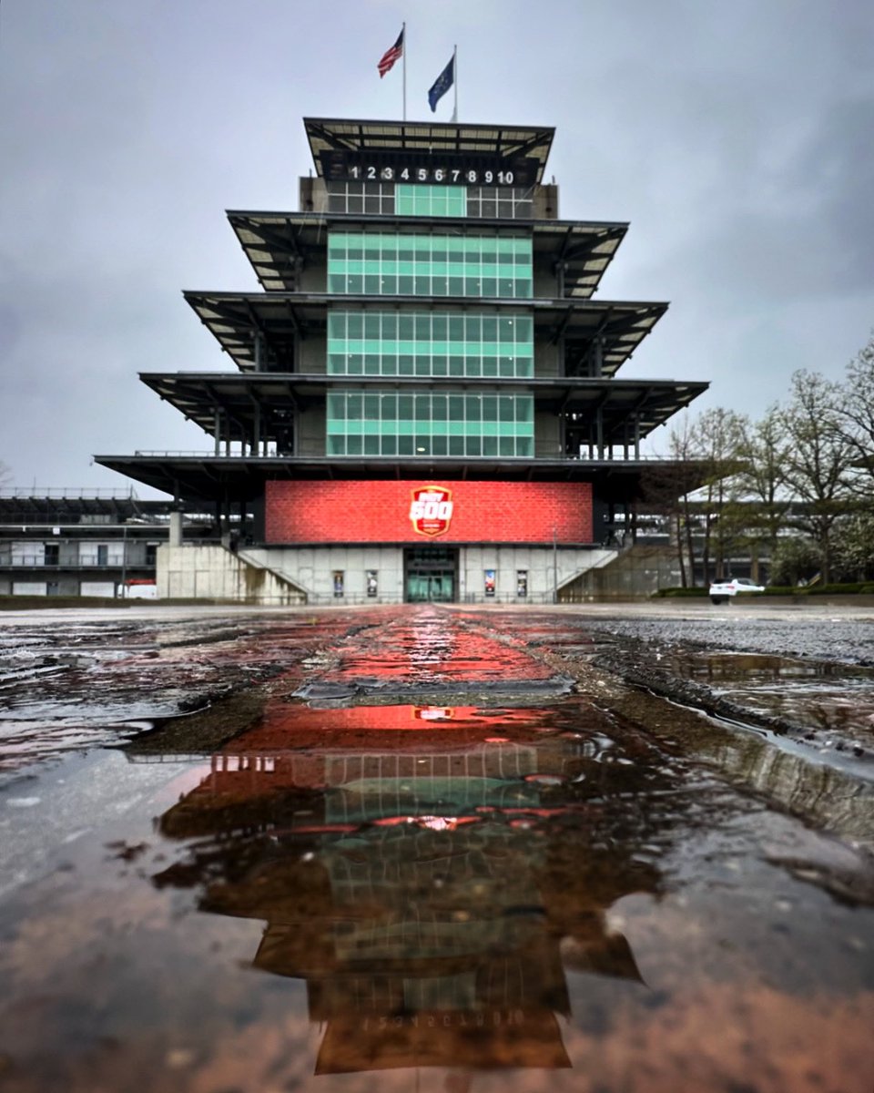 It wouldn’t be the #Indy500 Open Test without some inconvenient precipitation! ☔️ We’ll try to get more laps in tomorrow! 🤞🏻