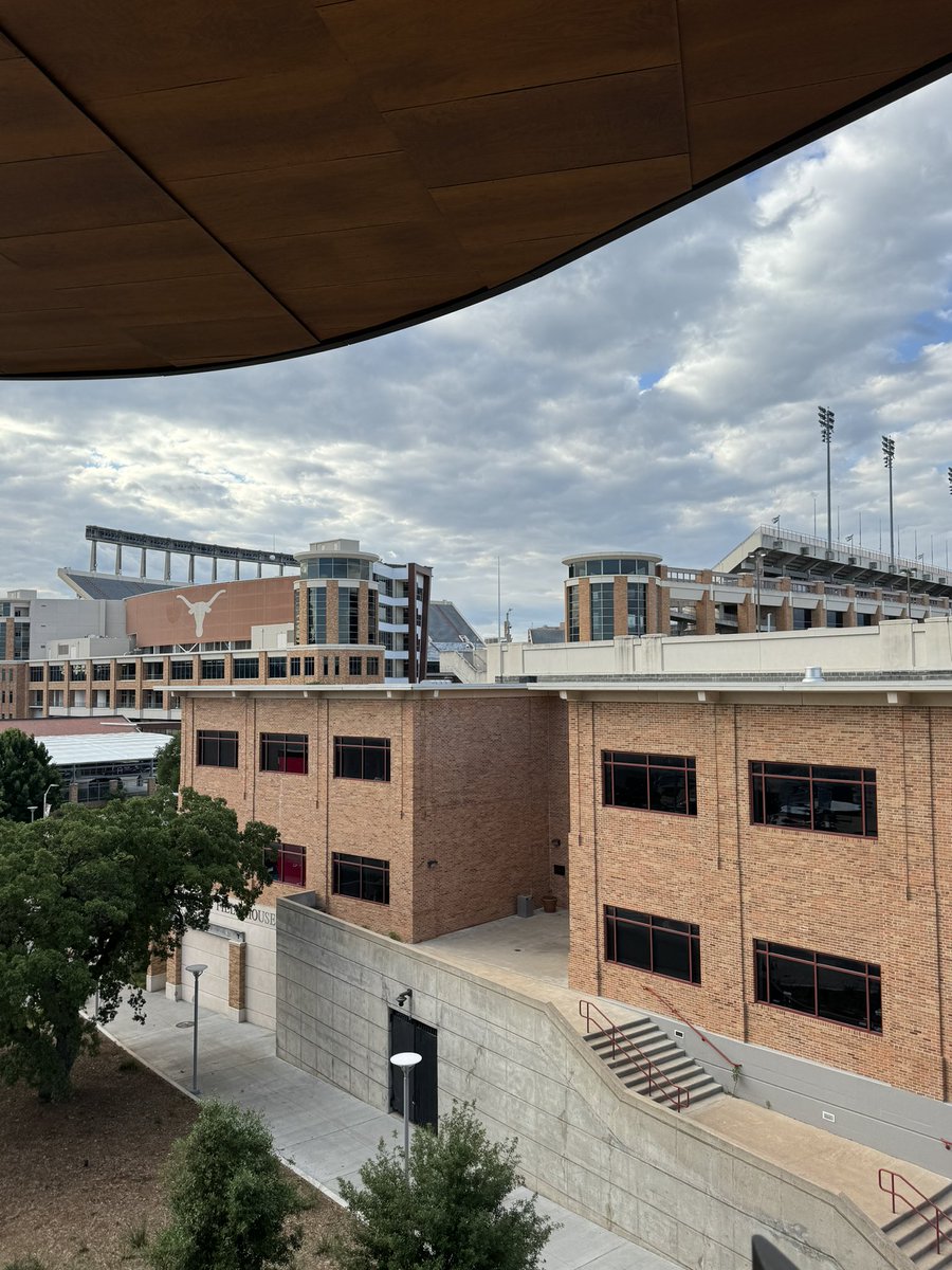 Great view from the moody terrace! #hookem