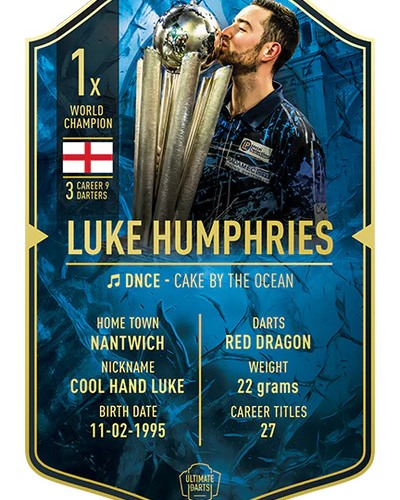 🏆 LUKE HUMPHRIES SIGNED WORLD CHAMPION CARDS 🏆 Cool Hand has signed the World Champion cards get yours now!! 🔥 These are limited edition so don’t miss this one out. 🃏👉🏻 bit.ly/LukeWCcard