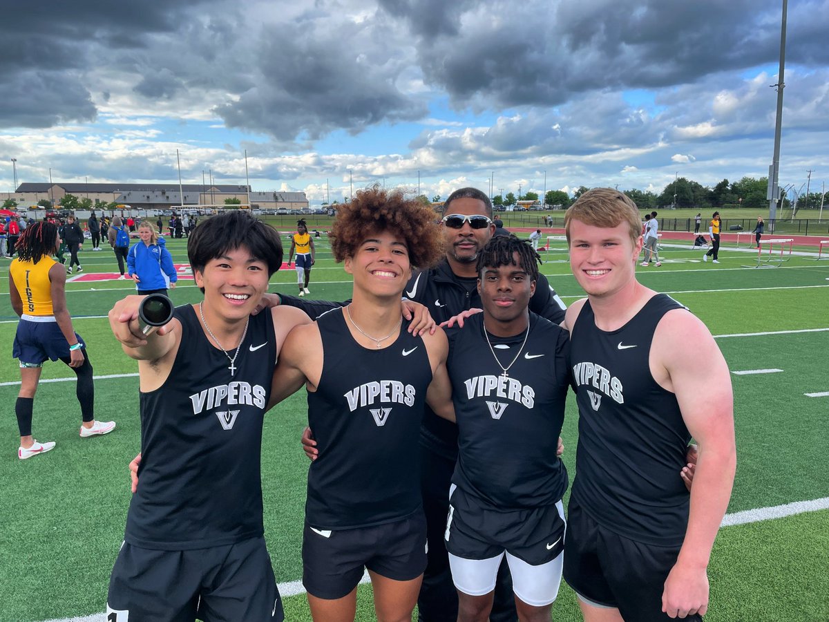 Area Champs 4x100!  Region bound!  42.30!