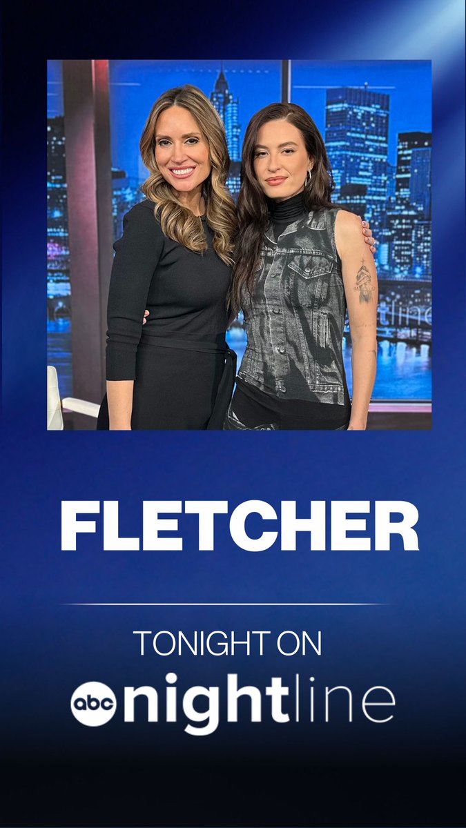 TONIGHT ON #NIGHTLINE: @FindingFletcher joins ABC News’ @RhiannonAlly in-studio to discuss her highly-anticipated new album “In Search of the Antidote,” vulnerability in her music and what she’s learned about herself while battling Lyme disease.