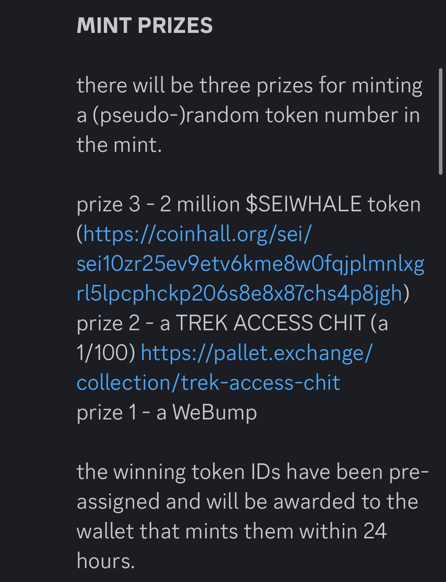 WE HAVE A FIRST MINT PRIZE WINNER! WILL THE MINTER OF WARP BOI 514 PLEASE MAKE YOURSELF KNOWN! discord.com/channels/11924…