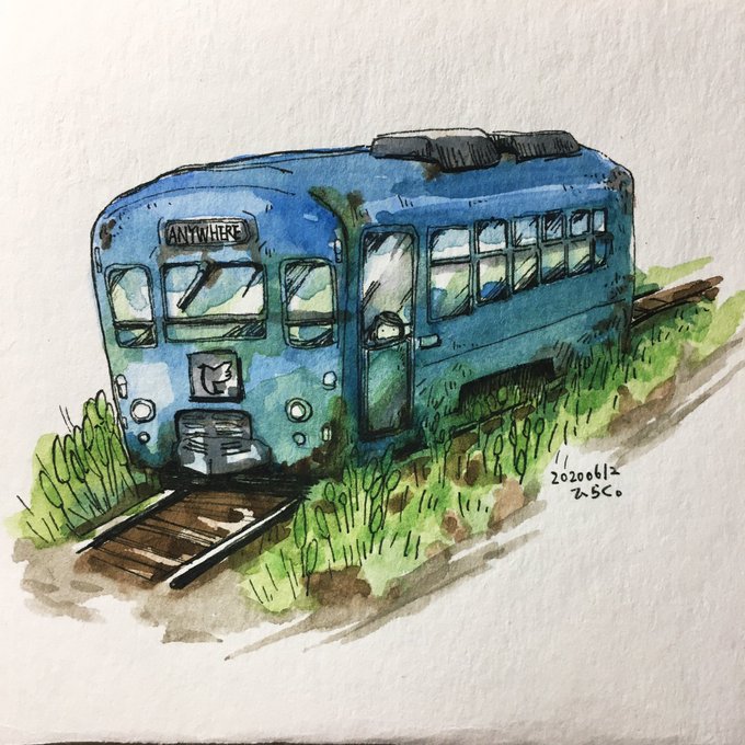 「線路 電車」のTwitter画像/イラスト(新着)