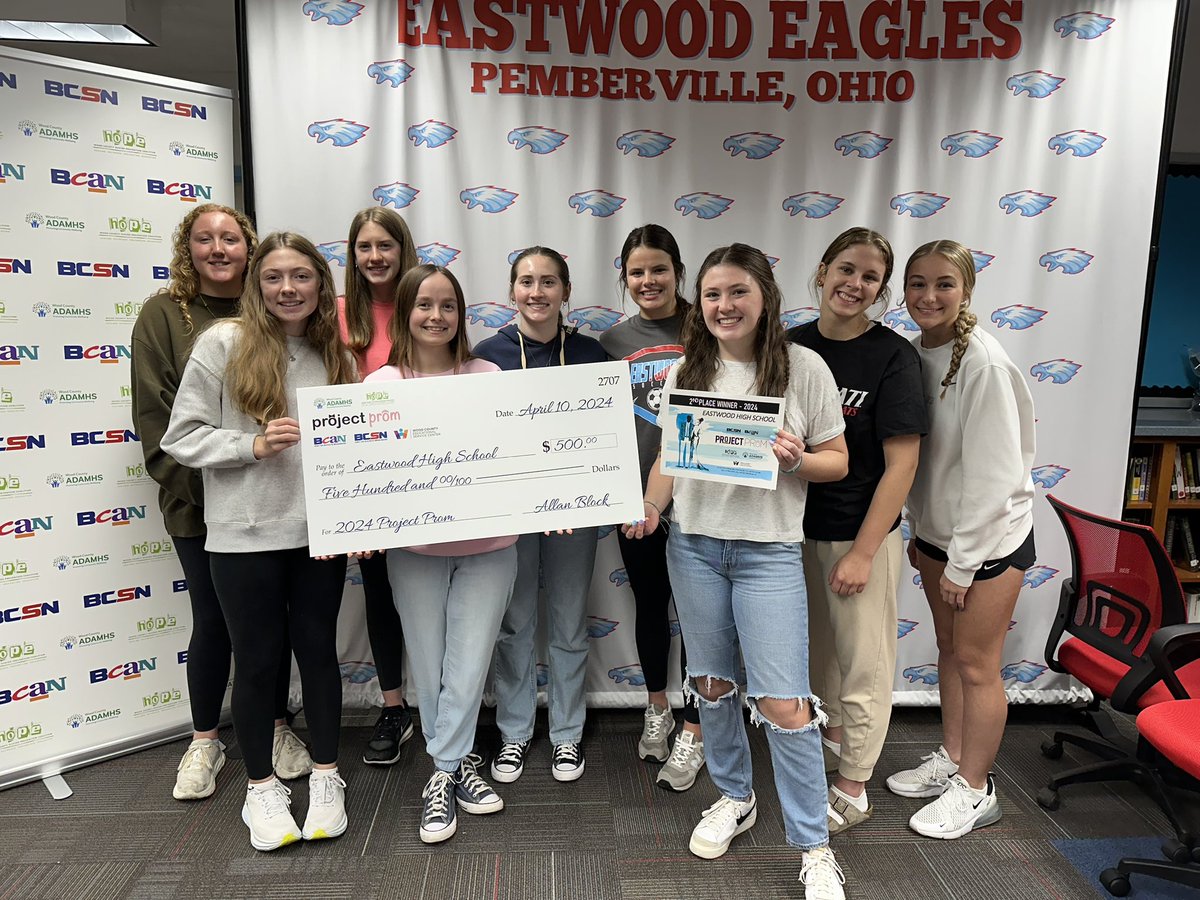 So proud of these girls!! They took second place and a prize of $500 for their Project Prom Video.