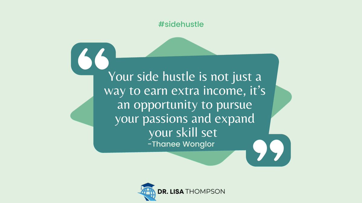 Empower your career with a side hustle. It's not just about making ends meet; it's about expanding your potential. ? #EmpowerYourCareer #SideHustleStrength
