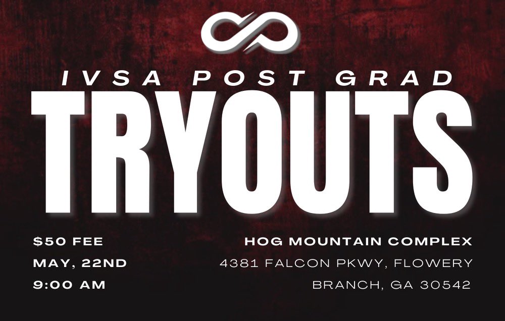 We will be hosting a tryout/orientation day for uncommitted 2024s on May 22. Details below. High school season over?? Offers you don’t like?? Need an extra year to develop?? No classes required. Check us out. DM for more info