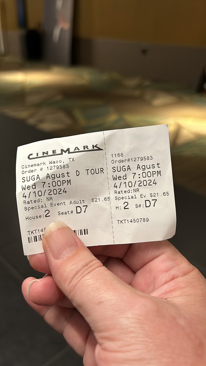BTS_Light4Life's tweet photo. Just a few minutes till I get to party with one of the 7 joys of my life 🎉💃🎉
@Cinemark @bts_bighit
#D_DAY_THEMOVIE_ISTODAY #AGUSTD_DDAY_THEMOVIE #ARMYWILLWAITFORBTS https://t.co/n4xnDIKokI