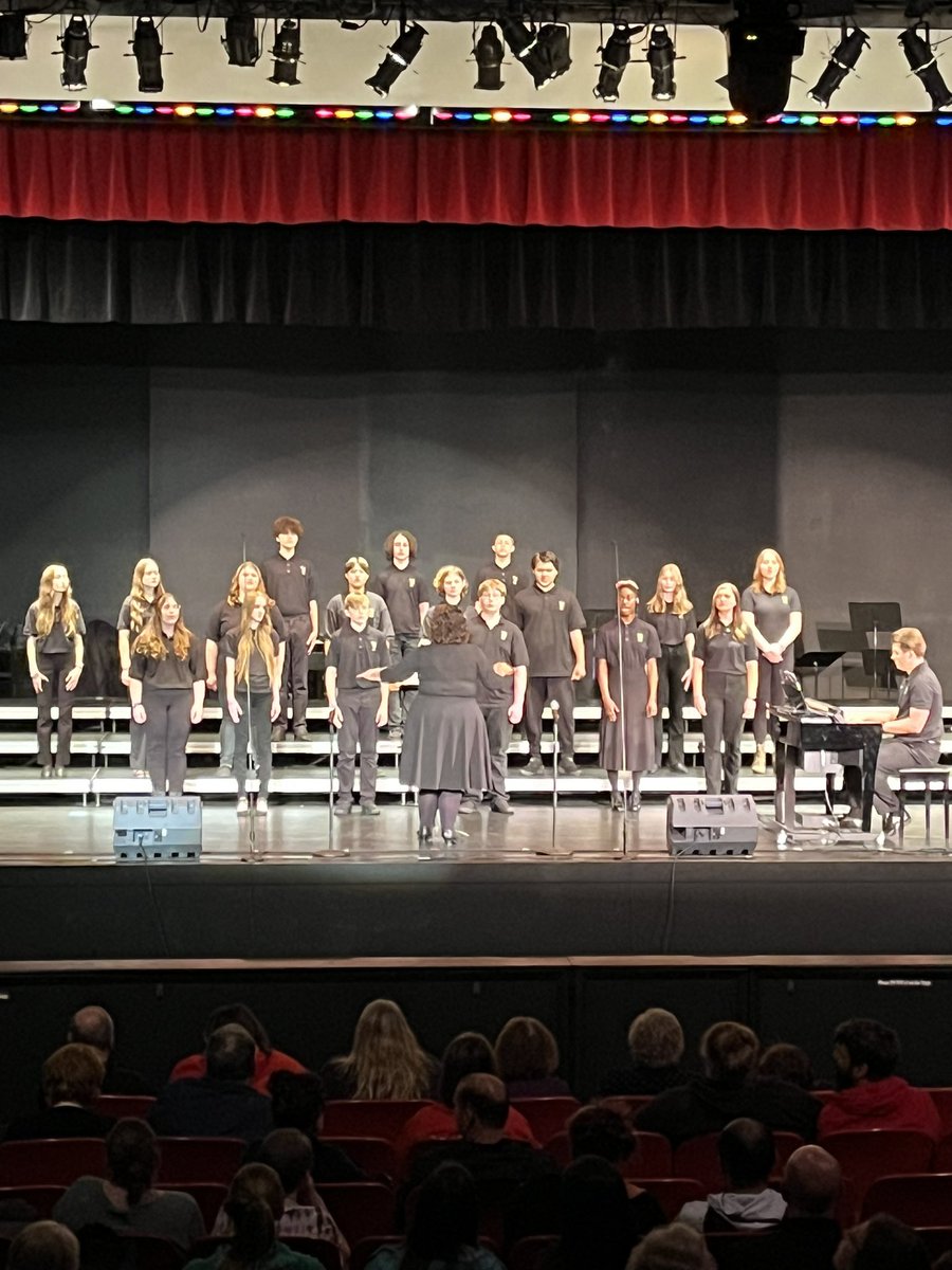 SMS__Principal's tweet image. Our Advanced Choir students did a great job at the SMS/SHS Spring Concert. Thank you @shelbyhsbears for welcoming our 8th grade choir students.