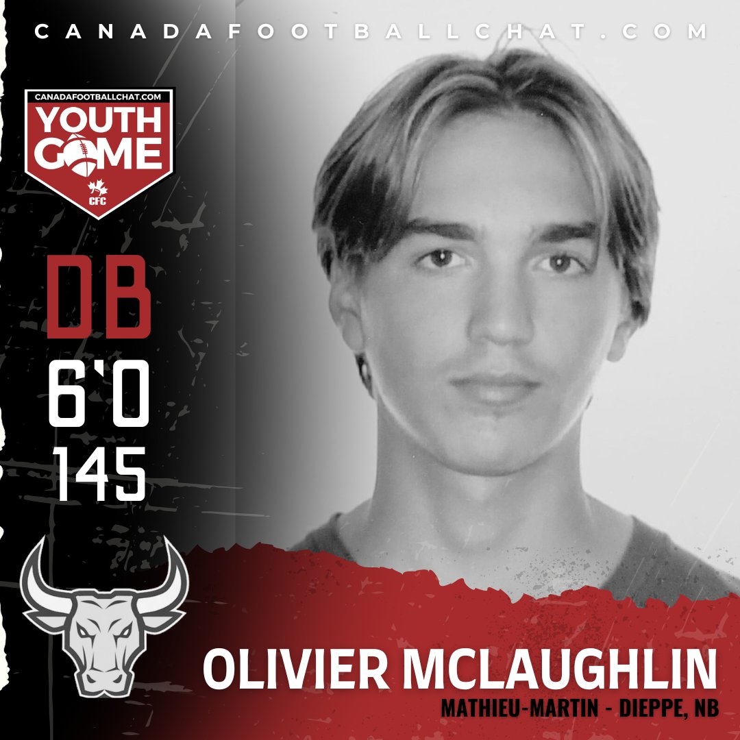#CFCYOUTHGAME SPOTLIGHT 💯 👤 DB Olivier McLaughlin 🎓 Class 2027 🏫 Mathieu-Martin 📍 Dieppe, NB 'My goal is to see how I compare to the top prospects in the country so I can come back from this experience with a list of things to work on for the future.' READ MORE ➡️…