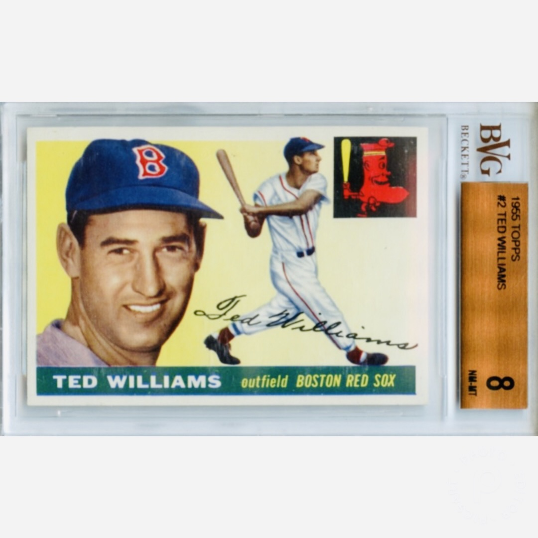 1955 Topps Ted Williams #topps #toppsbaseball #bostonredsox #redsox #tedwilliams #bosox #redsoxnation #redsoxbaseball #beckettgrading #bgsgraded #sportscards #sportscardinvestor #baseballcards #vintagebaseballcards #thehobby #psa10 #showyourhits #whodoyoucollect #tradingcards