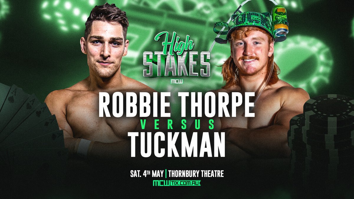 MATCH ANNOUNCEMENT Desperate times call for desperate measures and following his narrow loss at Icons, @RobbieThorpePW has turned to an Icon for help. Both men are looking to make an impact but their fates will hinge on a spin of the wheel – wherever it lands will introduce a…