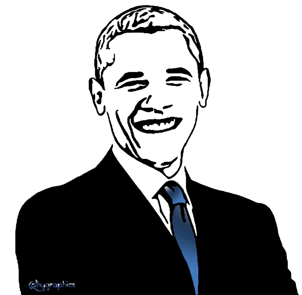 Let’s trigger some conservative by this portrait I drew of @BarackObama 💙😁 #ArtistOnTwitter ✍🏻