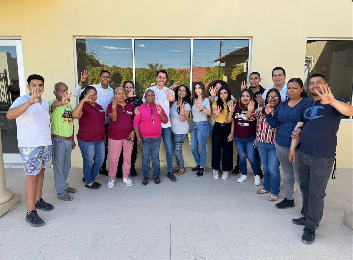 Nos encontramos en San Luis Río Colorado📍, terminando con los preparativos para la gran bienvenida de la Dra. @Claudiashein. Estamos muy contentos de recibirla y escuchar su proyecto de nación. ¡Todo #Sonora está con la Dra. Claudia Sheinbaum!