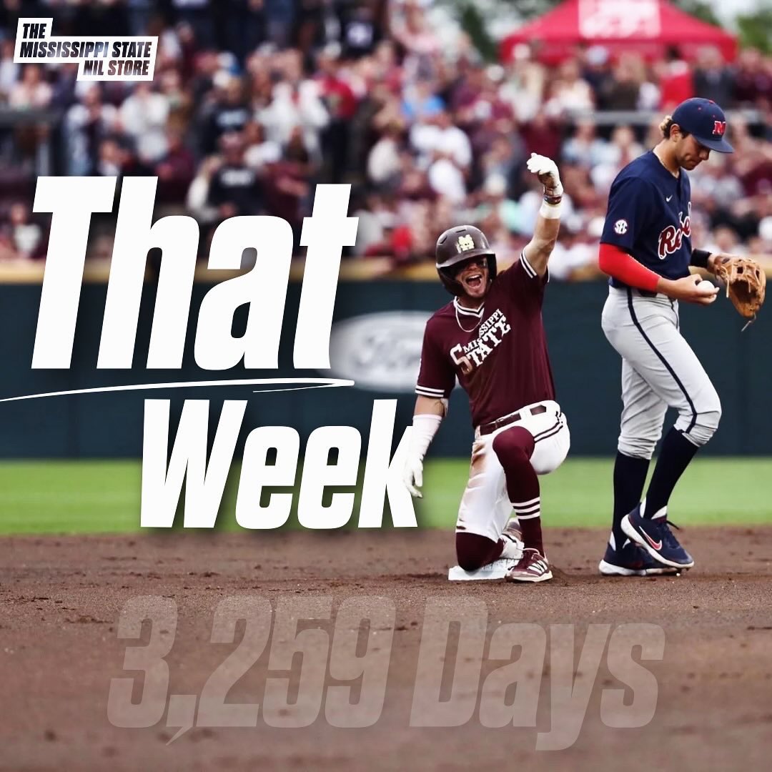 HailStNILStore's tweet image. It’s been 3,259 days.. last time Ole Miss won the series Malcom Butler picked off Russell Wilson to win the Super Bowl..
#gthom #HailState