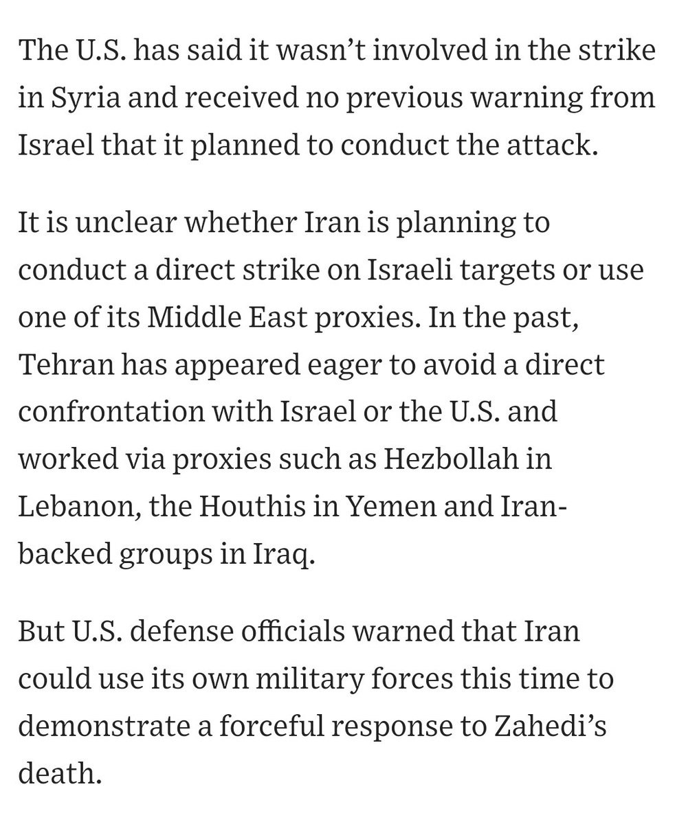 Chances are #Iran would use its own forces inside iran to attack israel. Per US Defense official.. IMO Rather than proxies. That would mean ballistic missiles and possibly some new hybrid high attitude drones for bombing runs. twitter.com/wstrobel/statu…