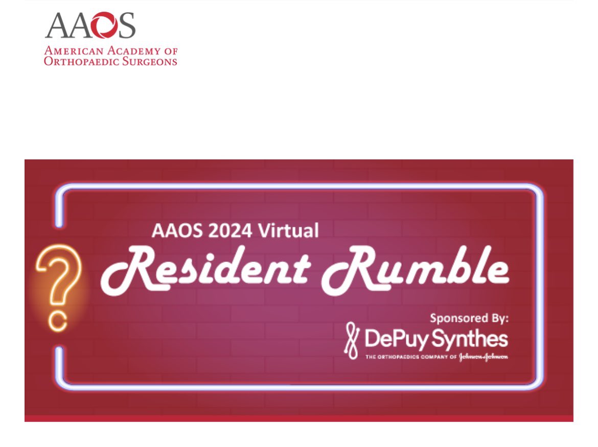 UTMB Orthopaedics (@utmbortho) on Twitter photo Good luck to our resident team competing in the AAOS Resident Rumble this evening!! #utmbfam #badtothebone #orthomatch2024 Good luck to our resident team competing in the AAOS Resident Rumble this evening!! #utmbfam #badtothebone #orthomatch2024