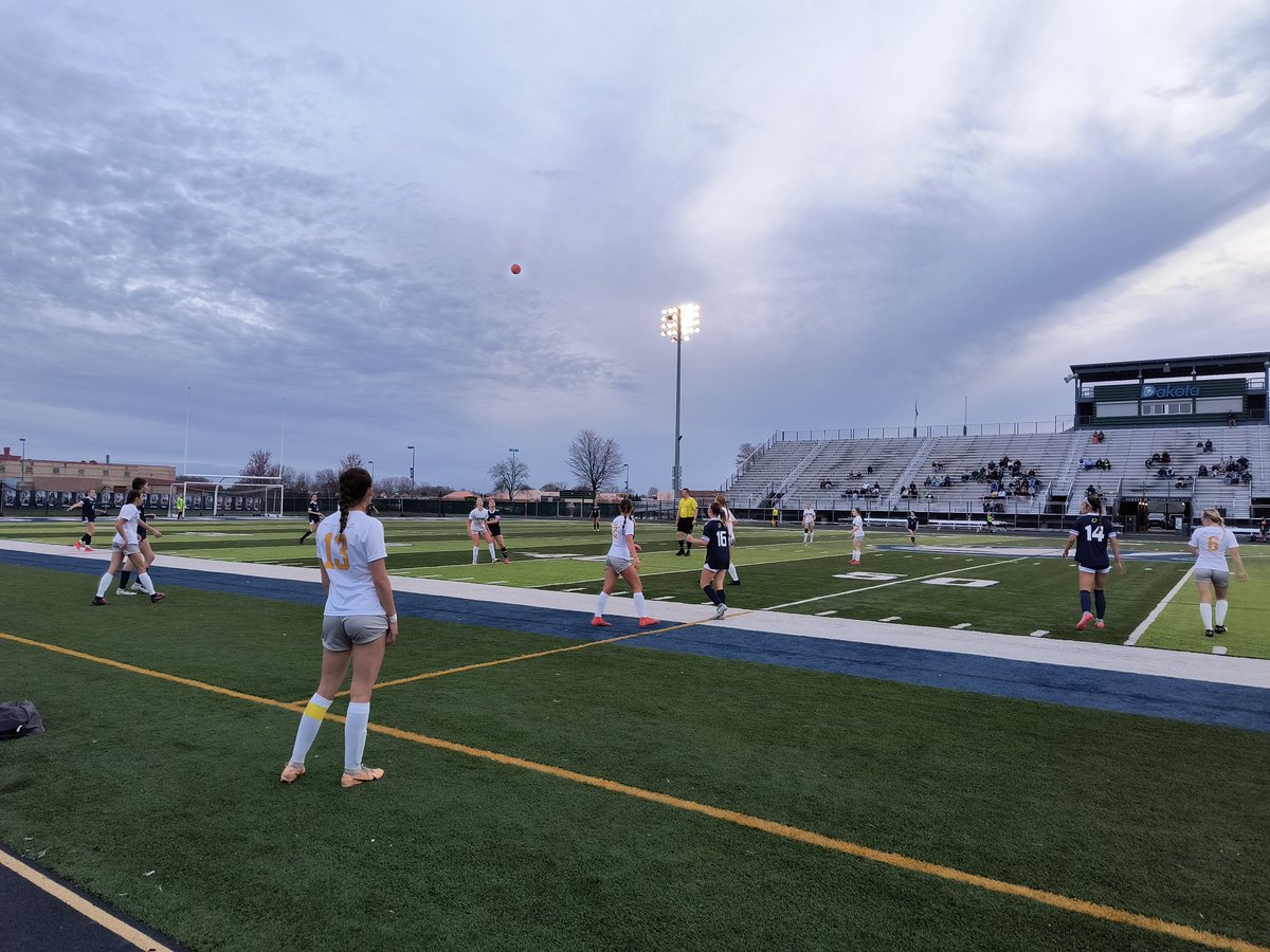 Here at Dakota where it's an OAA vs MAC girls soccer matchup with visiting Oxford. It's presently nil-nil in the first half