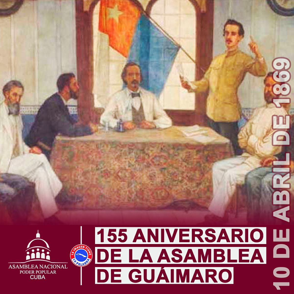 📌De Guáimaro se recuerda la rebeldía, el significado de nación, la heroicidad desplegada por un grupo de hombres que no dudaron jamás en entregar sus vidas por la independencia de nuestra isla... 📌155 Aniversario de la Asamblea de Guáimaro. #CubaViveEnSuHistoria #DeZurdaTeam