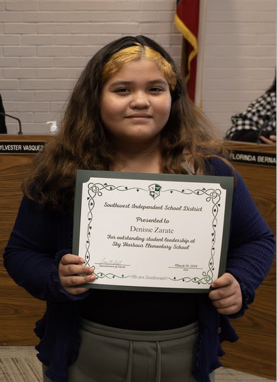 Southside Spotlight: Denisse Zarate, a student at Sky Harbour Elementary School! From excelling academically to leading with grace and integrity, Denisse embodies everything we value in our students. As Student of the Month, she's shown us that dedication and passion pave the…