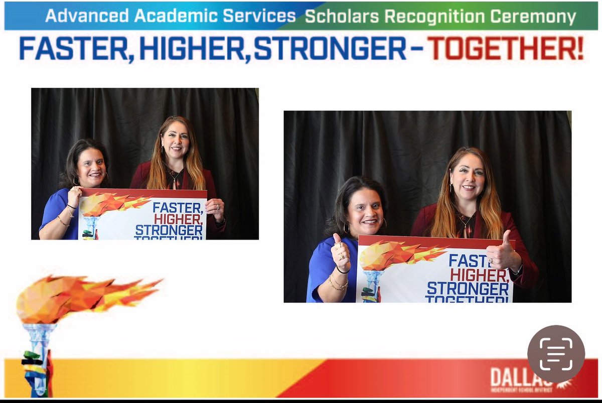 Faster, Higher, Stronger-Together @dallasschools Advanced Academic Services Scholars Recognition Ceremony! @MRamirezDISD @elbates_tx @LisaAnnVega1