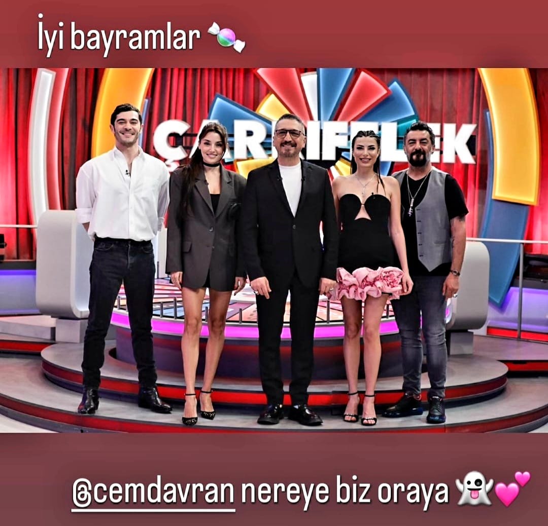 İyi bayramlar🍬 #HandeErçel #Çarkıfelek #BurakDeniz #CemDavran