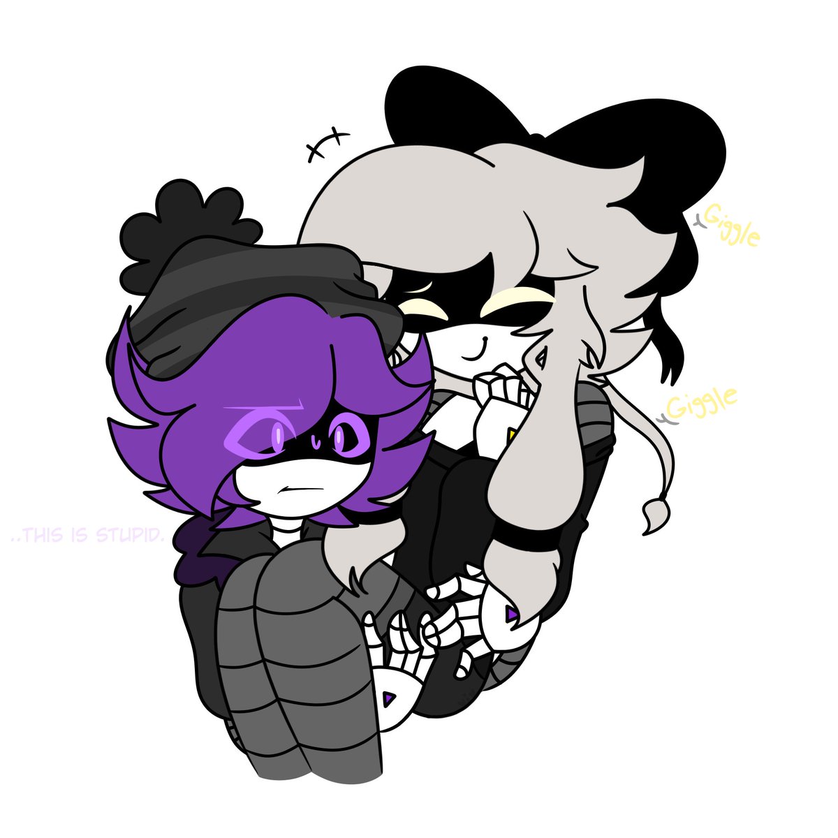 She likes bein held
Uzi thinks it's embarrassing but she does it to make her lil sis in law happy LMAO 

#murderdrones #murderdronesart #murderdronescyn #murderdronesuzi #UziDoorman #Cyn