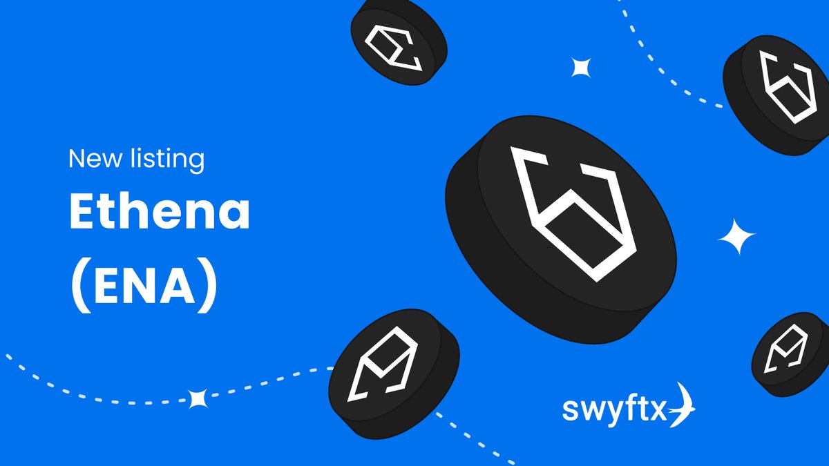 Let's bond 🤝    @ethena_labs ($ENA) is a DeFi protocol that powers the USDe stablecoin. The ENA token is now available for trading on Swyftx.     Login to buy, sell & trade today 👉 swyftx.app/ETHENA