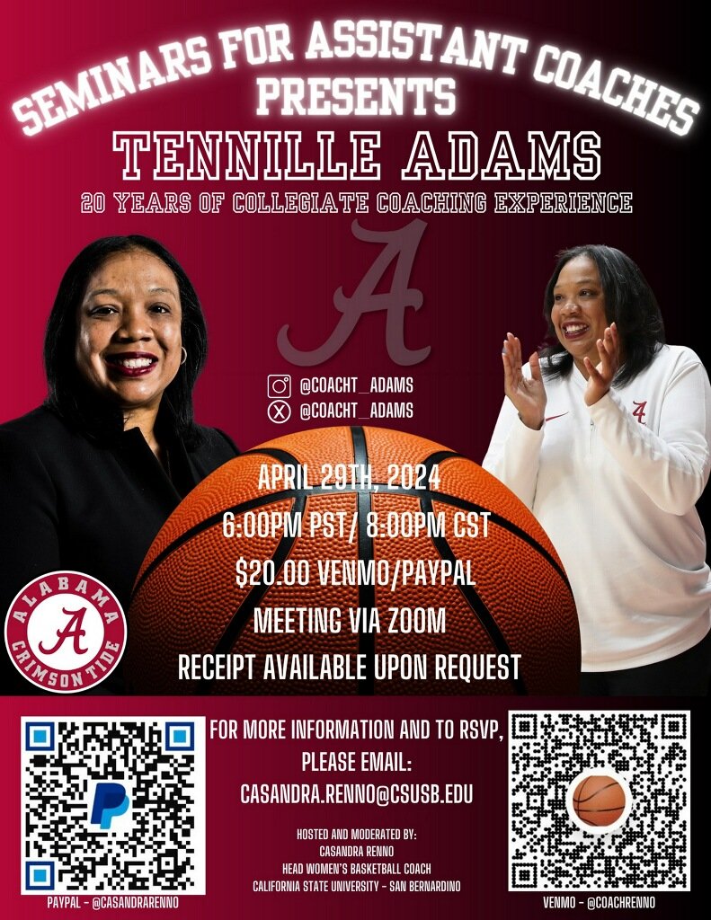 Mark your calendars for 4/29 <a href="/6pm/">Follow us @Shop6pm!</a> Pacific time to hear <a href="/CoachT_Adams/">Tennille Adams</a> speak!! More details to follow. Reserve your spot now.