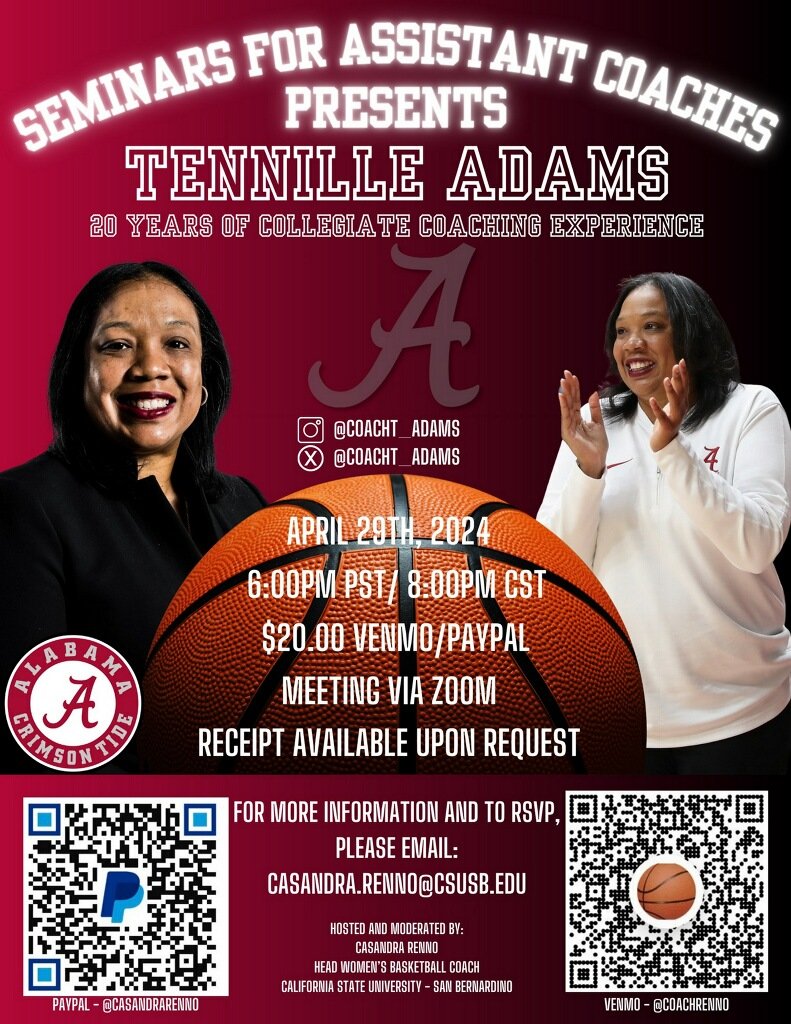 Mark your calendars for 4/29 @6pm Pacific time to hear @CoachT_Adams speak!! More details to follow. Reserve your spot now.