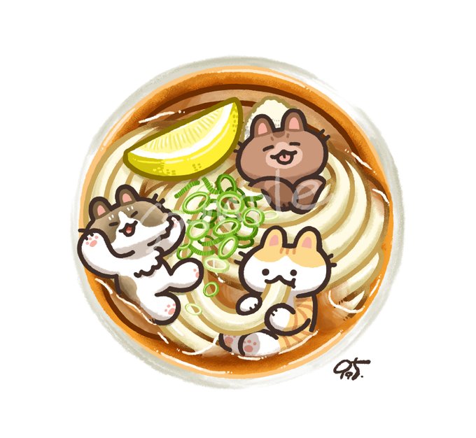 「eating noodles」 illustration images(Latest)