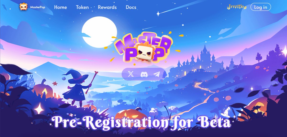 Exciting update🎉 MasterPop's website is now live! Get ready to sign up, log in, and invite your friends to unlock fantastic rewards. 👉🏻 masterpop.xyz What’s next? The Beta Test! RT+❤️ to share this good news. #MasterPop #gaming #BetaTest
